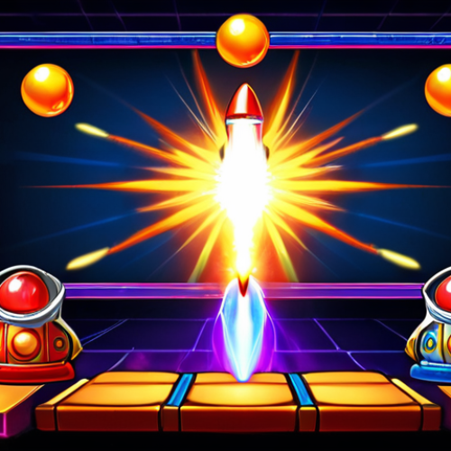 Home 4 **
A close-up shot of the Royal Match game screen, focusing on a Light Ball combined with a Rocket power-up. The Light Ball is glowing brightly, and the Rocket is about to launch, clearing a row and column with a burst of light and color. Emphasize the dynamic action and visual impact of the combo.
**