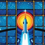 로얄매치 아이템 등급 - **Prompt: The Humble Rocket's Mighty Impact**
    "An overhead shot of a vibrant, colorful Royal Mat...